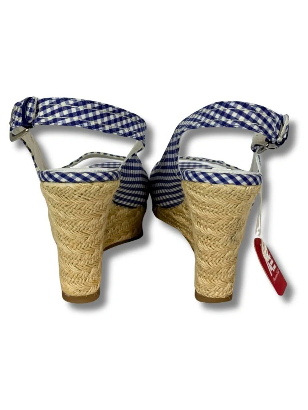 American Eagle Gingham Espadrille Wedges NWT 7.5